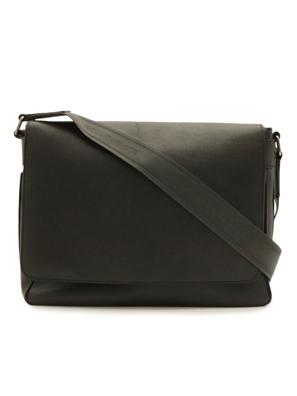 Louis Vuitton Taiga Roman MM Shoulder Bag Leather Boreal Dark Navy